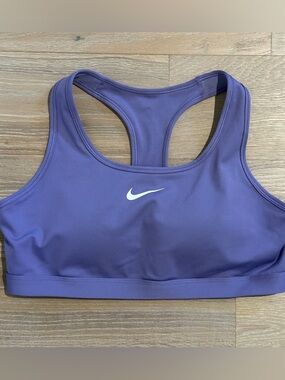 Nike Swoosh Padded Sports Bra Purple